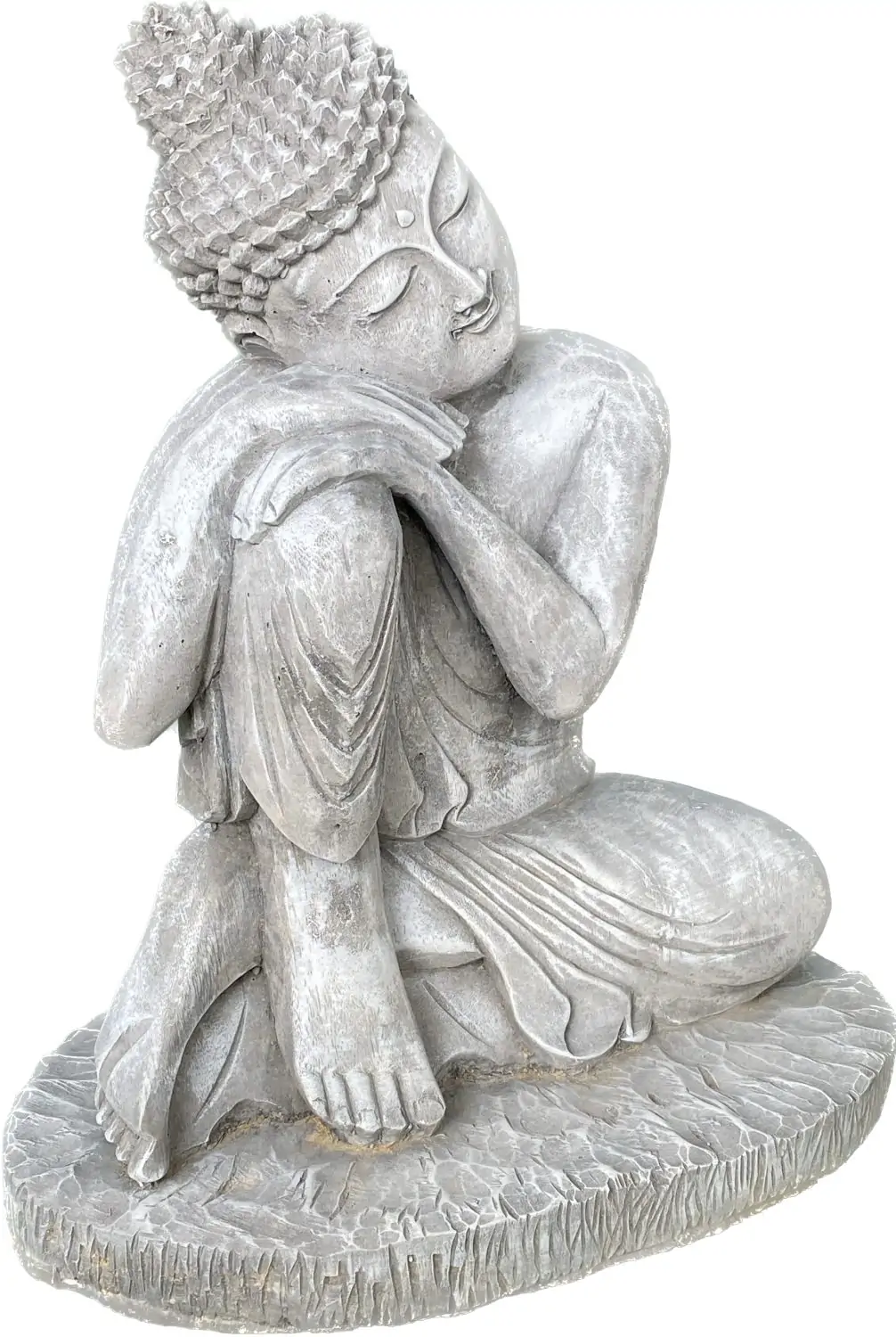 Artikelbild 4 des Artikels “Vivit - Buddha entspannt - rechtes Knie hoch, 45 cm H | Steinguss “